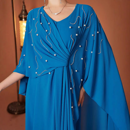 ZF4084 Blauwe Turkse manteljurk