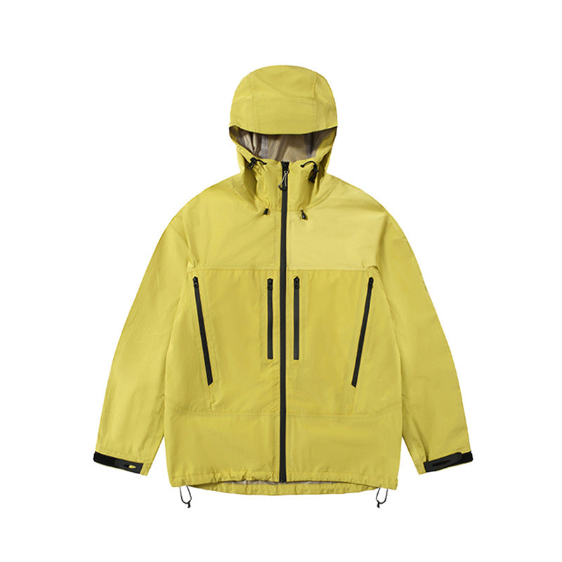 Jie Zhan men's clothing | Full-pressure glue zipper shell jacket Autumn New Teflon windproof jacket men's coat