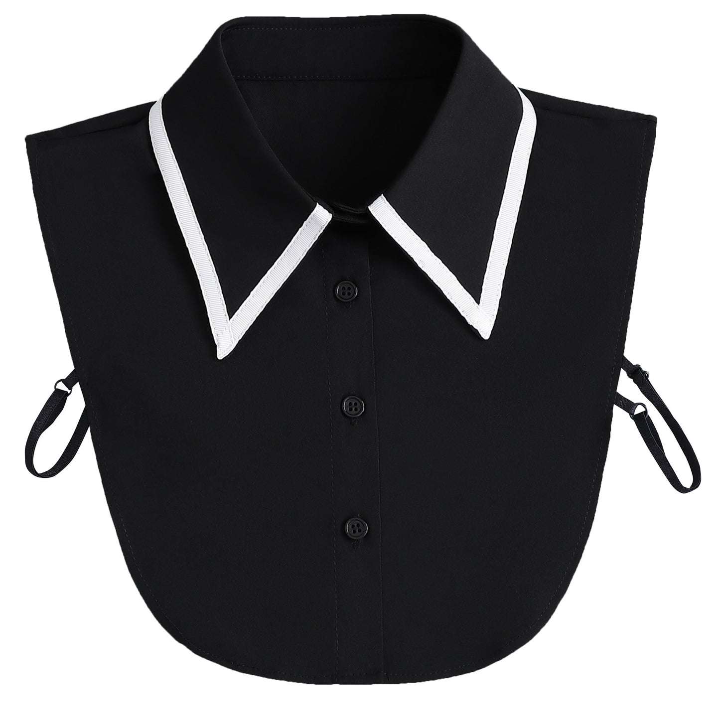 Women's detachable collar women's autumn and winter all-match fashion pointed collar houndstooth shirt collar women's long shirt collar cross-border manufacturers