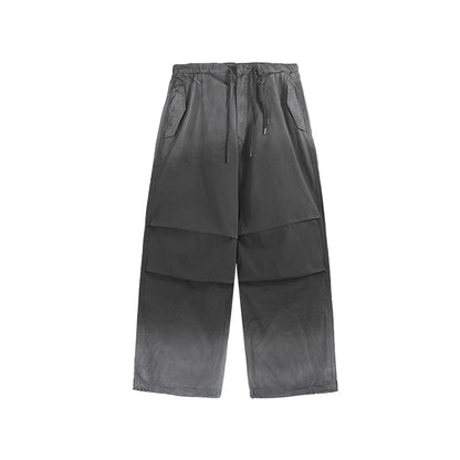 Jie Zhan men's clothing | Ready-to-wear washed wide-leg inkjet overalls 2025 Autumn New Drityfit azut dyed