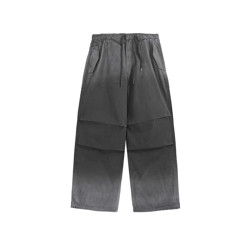 Jie Zhan men's clothing | Ready-to-wear washed wide-leg inkjet overalls 2025 Autumn New Drityfit azut dyed
