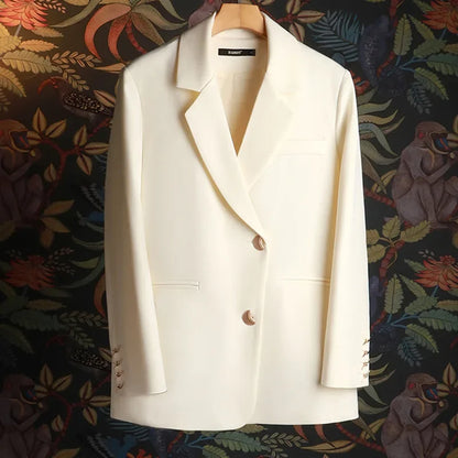 Suit jacket for women 2024 new spring and autumn casual design sense niche suit jacket split