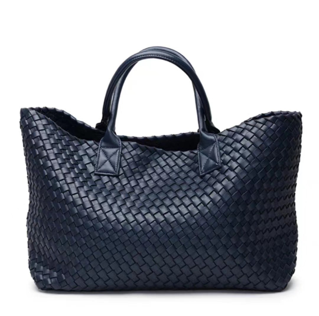 2025 New woven tote big bag fashionable high-end handbag celebrity same style trendy hand-carrying bag shoulder bag
