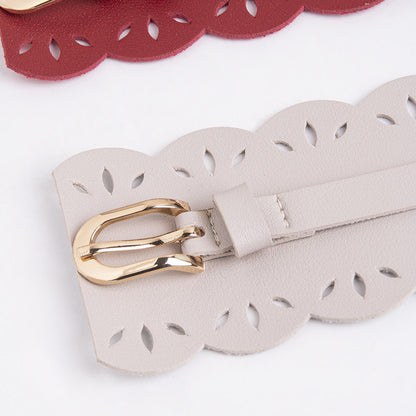 Bohemian belt bohemian style belt lace cutout sweet lady wide belt women's all-match waist seal