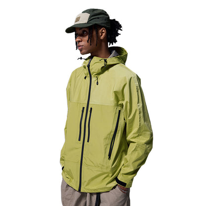 Jie Zhan men's clothing | Full-pressure glue zipper shell jacket Autumn New Teflon windproof jacket men's coat