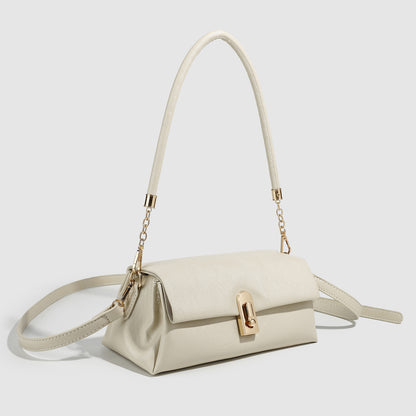 Women's Baguette Bag with Lock Design Shoulder Handbag |Shoulder bag,Crossbody bag