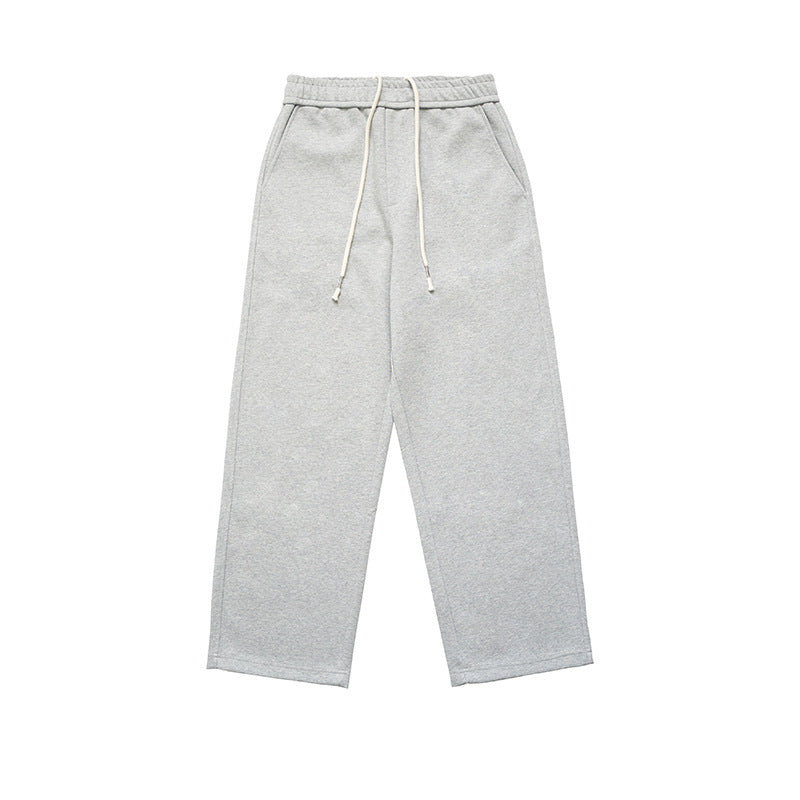 Knitted Cotton Casual Straight Pants