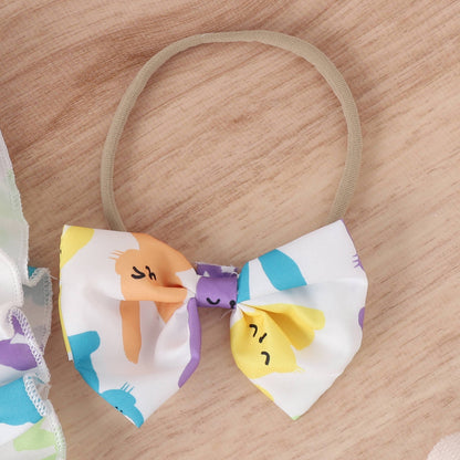 Baby Budrukte Romper Met Volant Mouwen Strikjes En Hoofdband