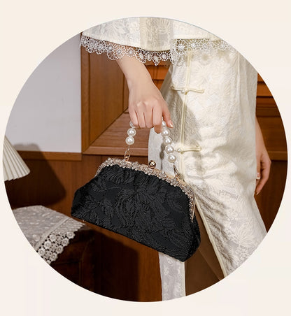Elegant Chinese Retro Beaded Handbag for Women
