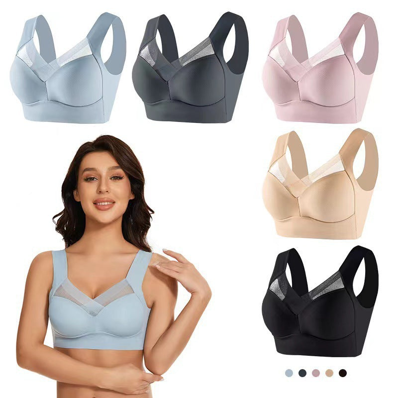 Wireless Seamless Push-Up Bra Ice Silk Lingerie