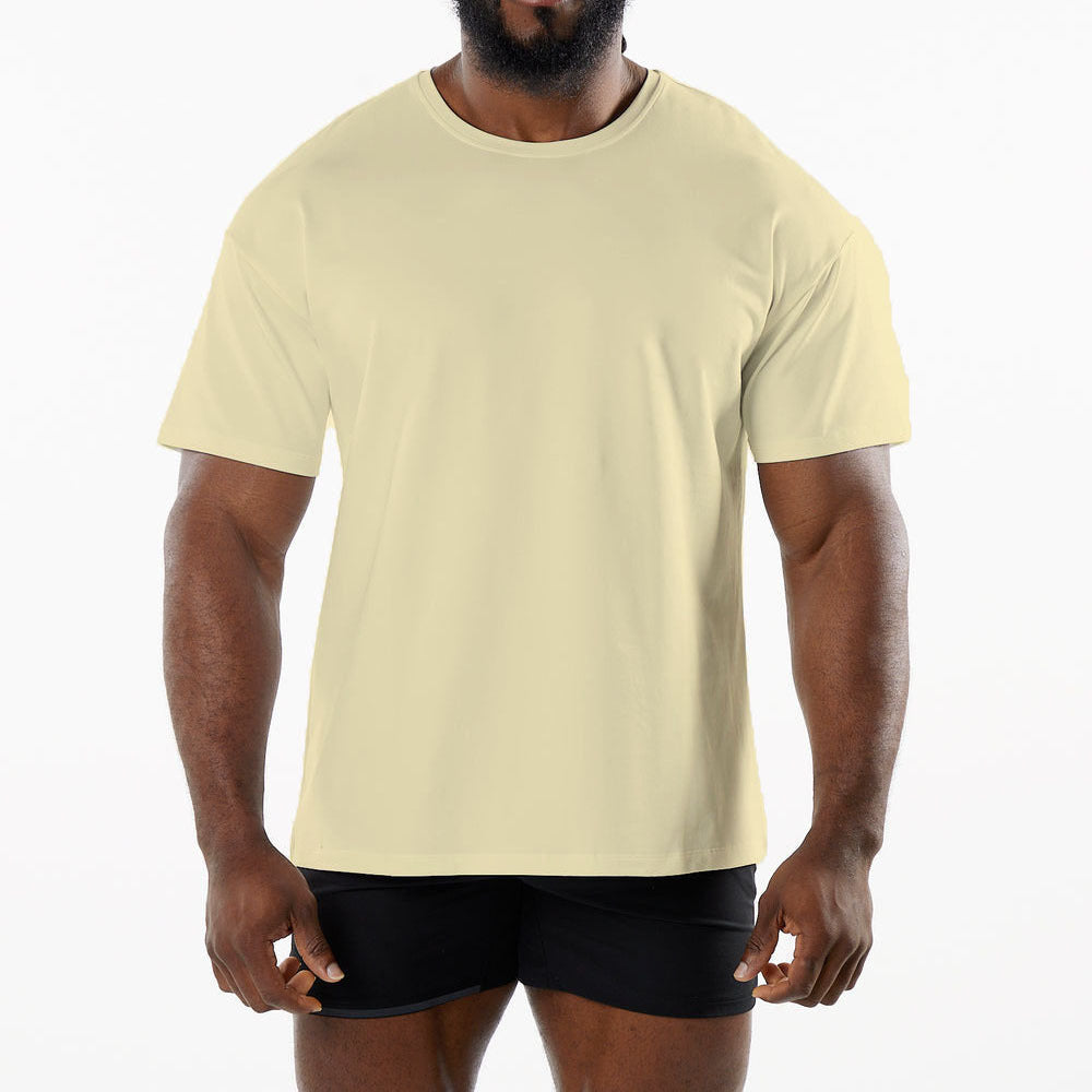 Casual katoenen T-shirt met korte mouwen voor heren