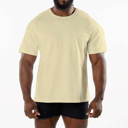 Casual katoenen T-shirt met korte mouwen voor heren