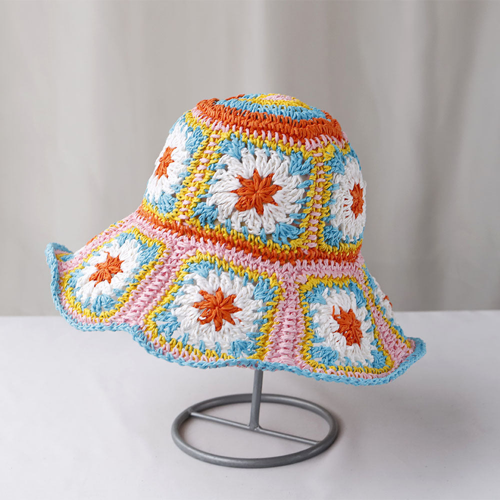 Foldable Bohemian Straw Sun Hat