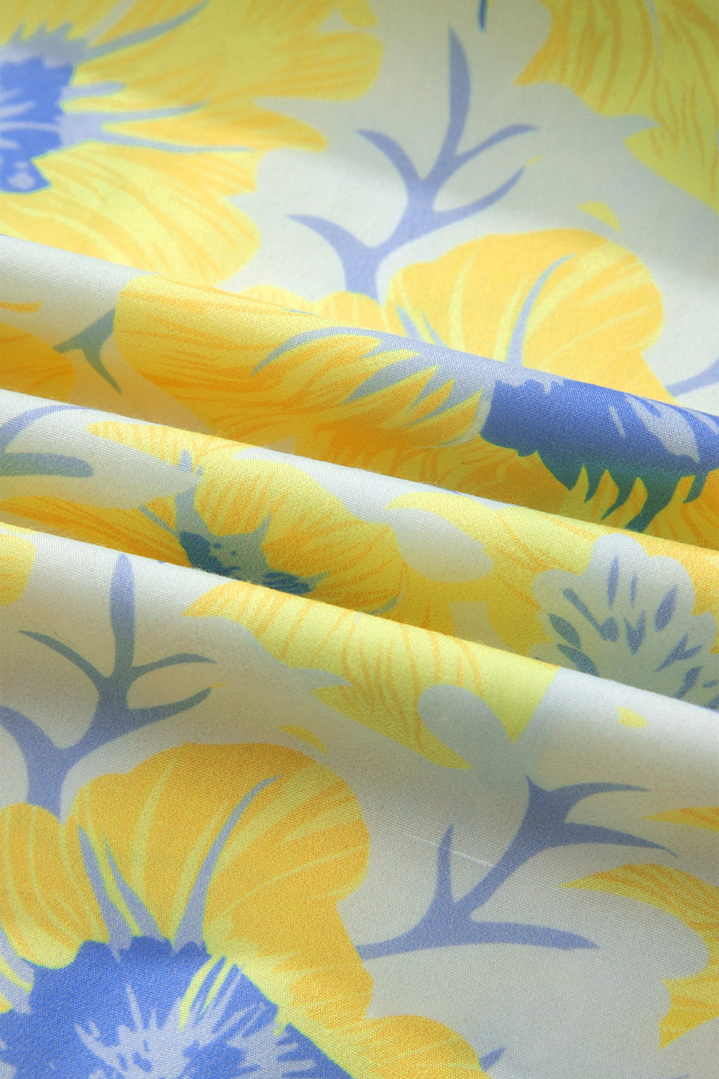 Zomerblouse met korte pofmouwen en bloemenprint