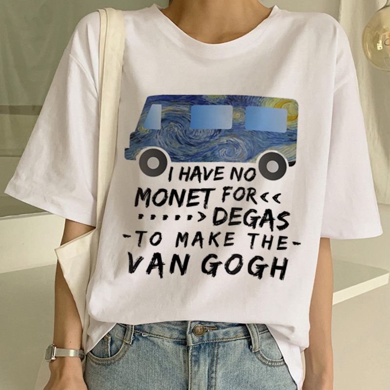 Van Gogh T-shirt Kunstschilderij T-shirt Dames