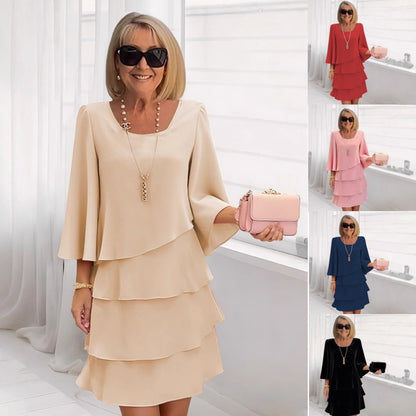 Loose Slimming Round Neck Dress