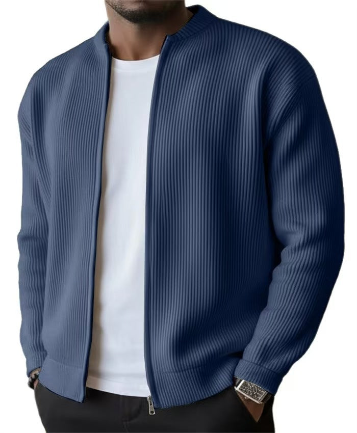 Mens Casual Corduroy Long Sleeve Jacket