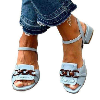 High-heeled sandals with thin heels, thick heels, soft soles, breathable