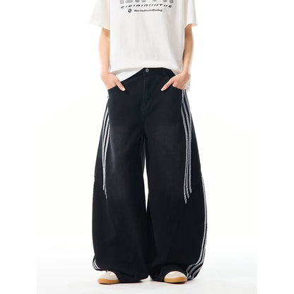 Retro Machete Jeans Met Wijde Pijpen