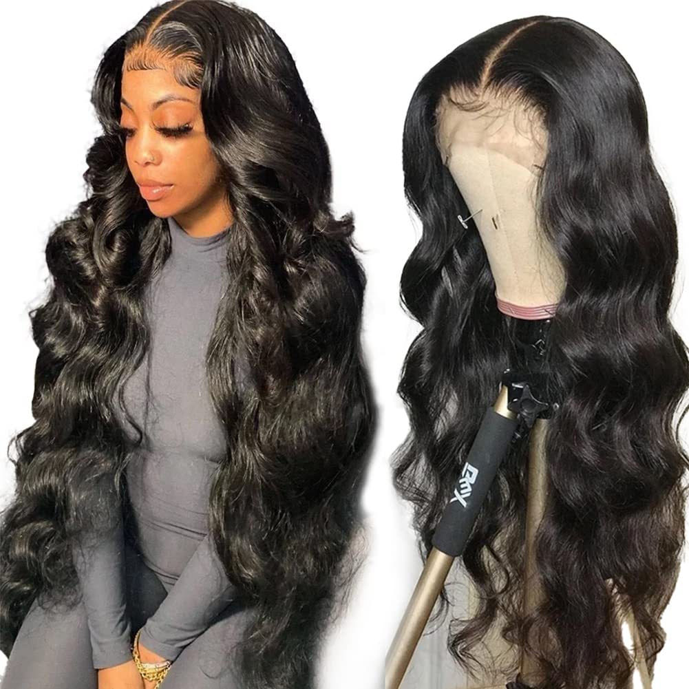 Long Curly Wavy Synthetic Full Head Cover Lace Front Wig