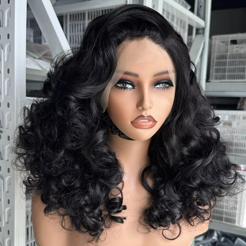 Full Head Cover Small Wave Short Curls