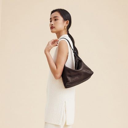 Genuine Leather Hobo Bag for Women