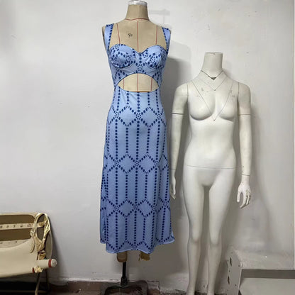 Bohemian Floral Print Tube Dress