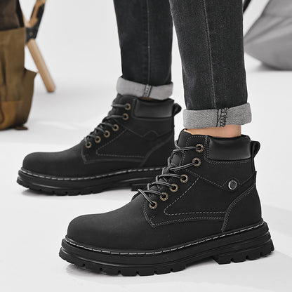 Men's high-top warm outdoor work boots