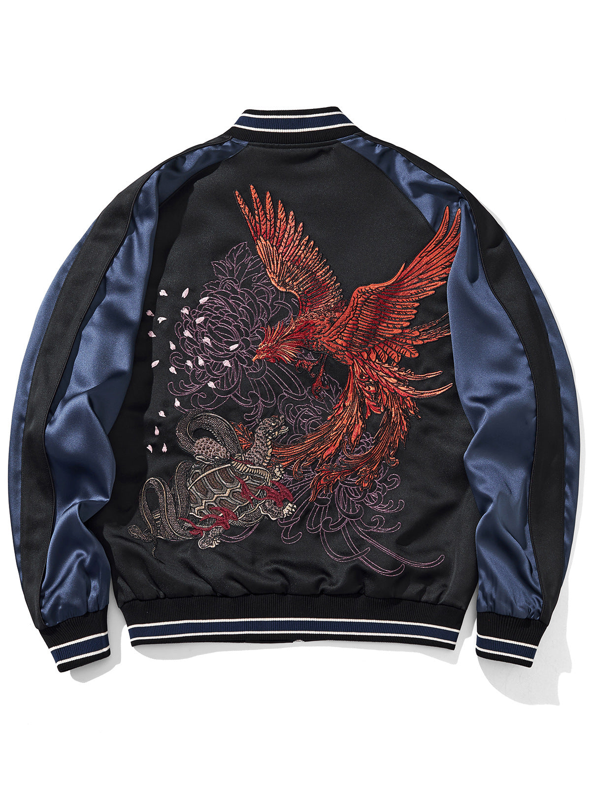 Chinese-Style Embroidered Four Mythical Beasts Jacket