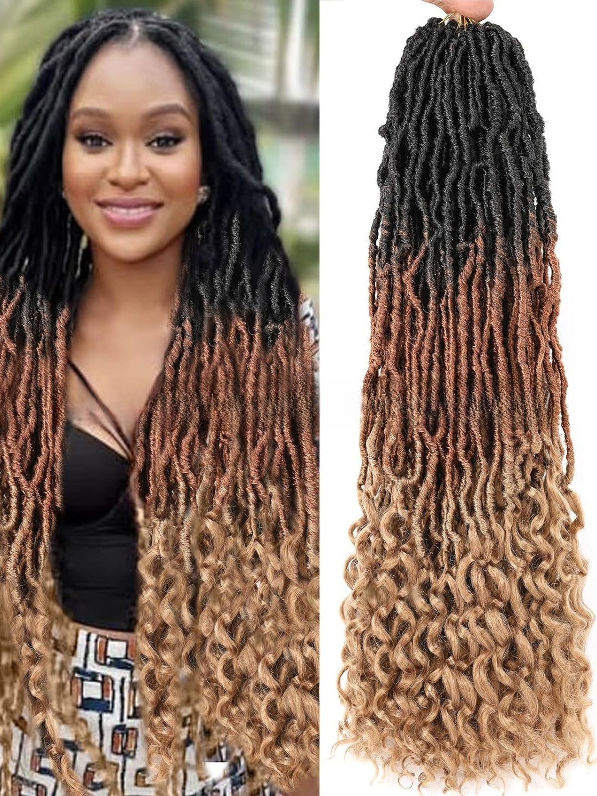 Synthetic fiber wig