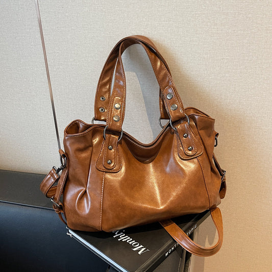 Retro PU schoudertas voor dames