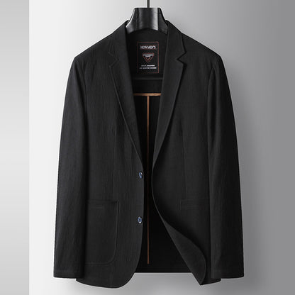 Men's single-breasted cotton casual jacket