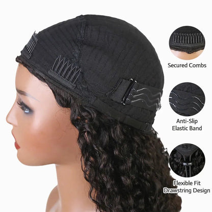 Half Wig Machine-Made 3-in-1 Burmese Curly