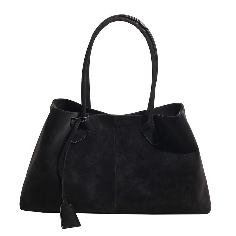 Retro Suede Tote Bag for Women