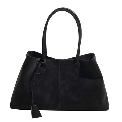 Retro Suede Tote Bag for Women