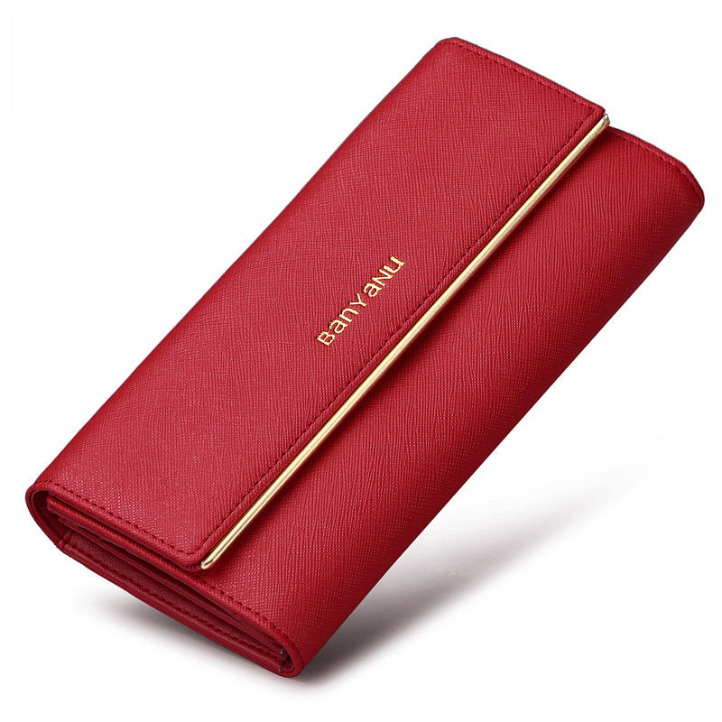 Women's Genuine Leather Tri-Fold Wallet