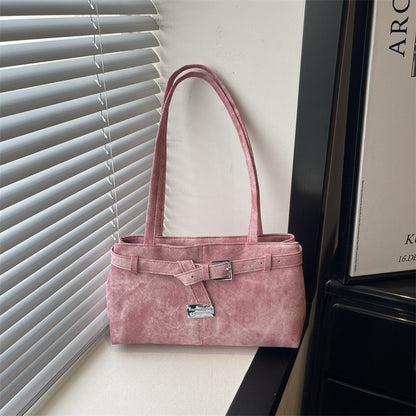 Retro Minimalist Women Shoulder Handbag