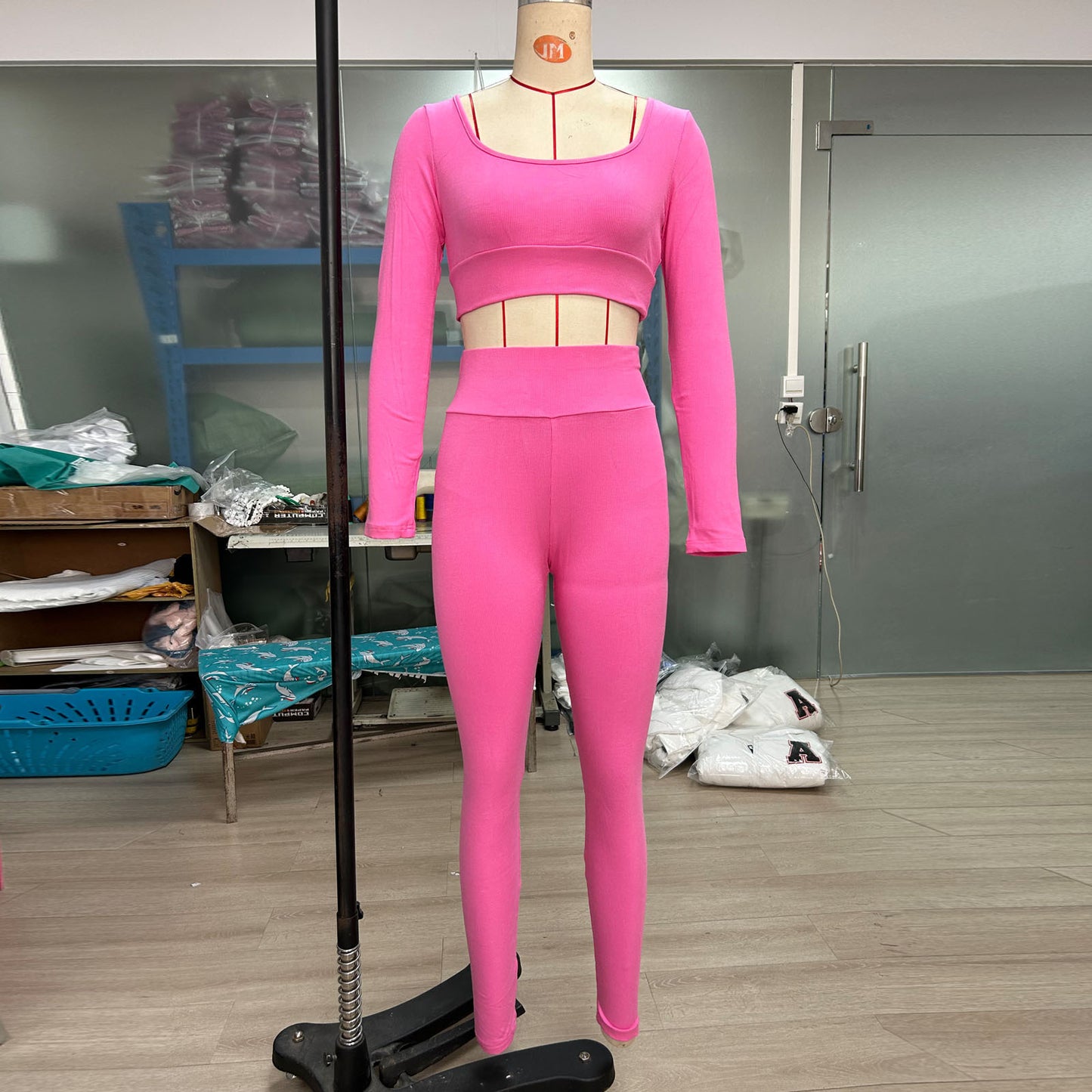 Sporttop Yogakleding Heupverhoging Fitnessbroek Tweedelige set