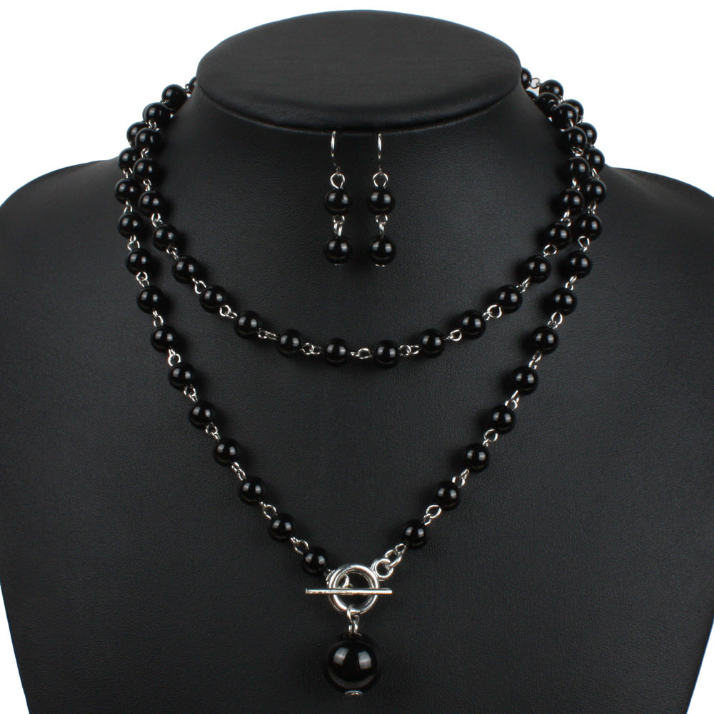 Pearl Necklace Adjustable Neck-Wrapped Necklace