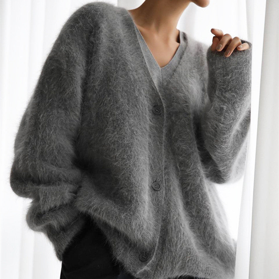 Womens Soft Long Sleeve Cardigan Sweater