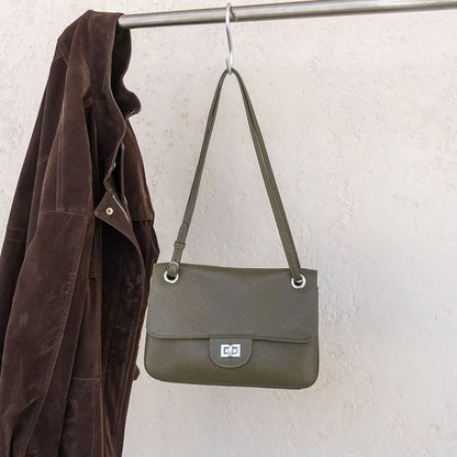 Top Grain Cowhide Leather Messenger Crossbody Shoulder Bag