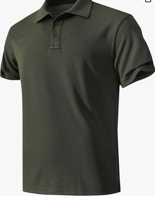 Mens Moisture Wicking Quick Dry Polo Shirt