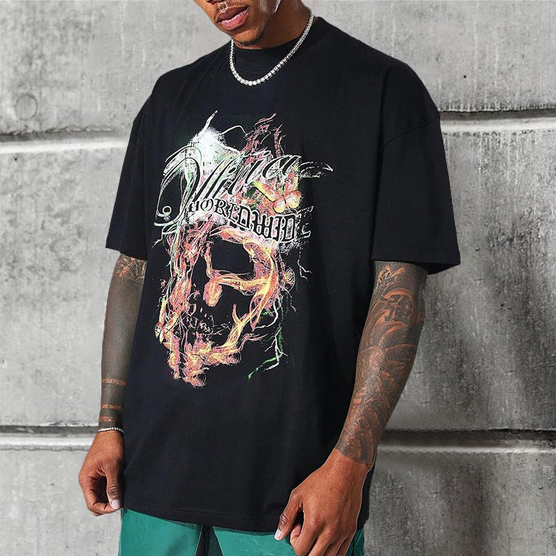 Trendy print heren T-shirt