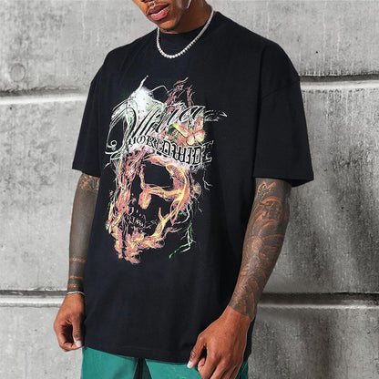 Trendy print heren T-shirt