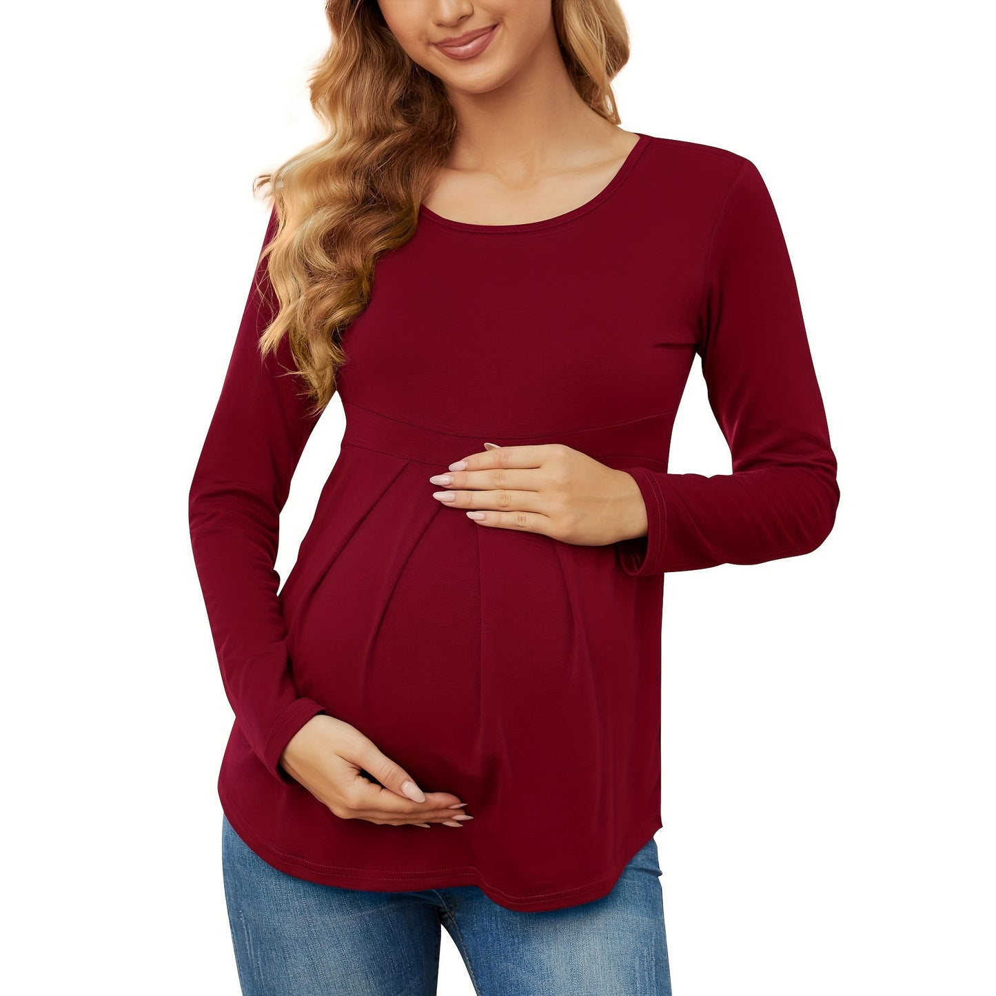 Maternity Ruffle Blouse