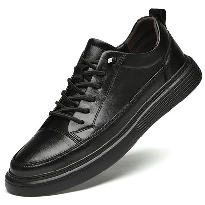 Men's Cowhide Leather Casual Slip-On Shoes