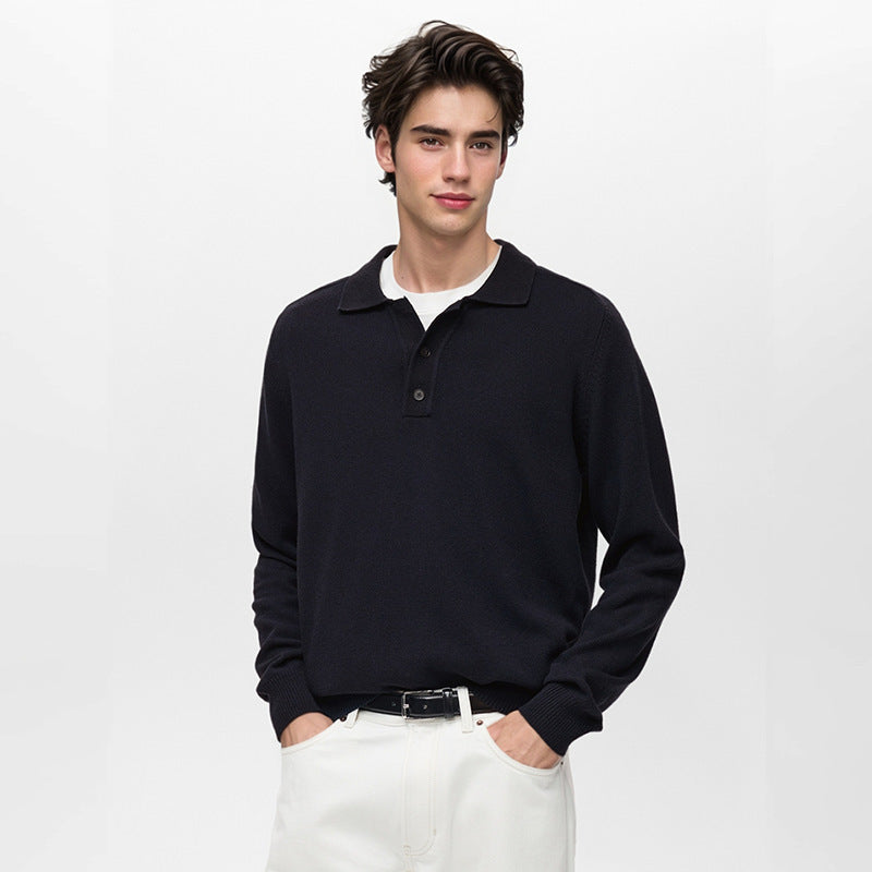 Lange mouwen poloshirt met knoopjes