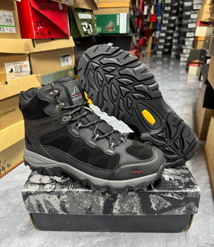 Men's Breathable Mid-High Top Outdoor Hiking Shoes with YKK Side Zipper