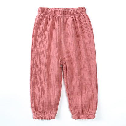 Children Cotton Linen Lantern Pants