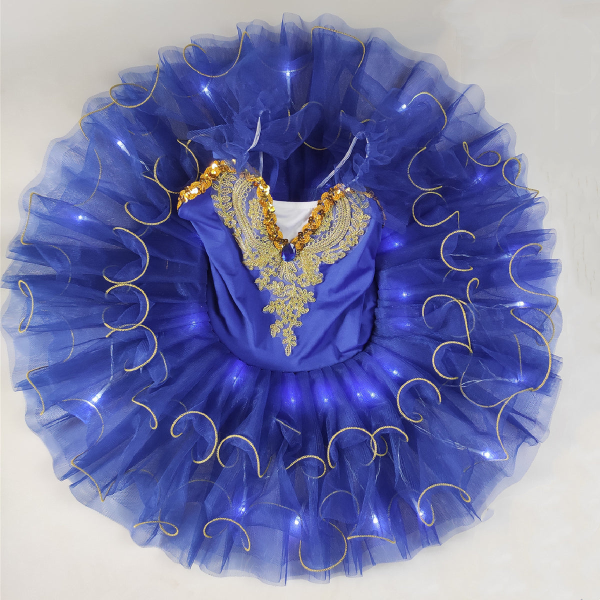 Girls Luminous Ballet Performance Dress